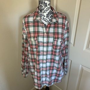 3/$15 Old Navy Plaid Flannel Button Down Blouse